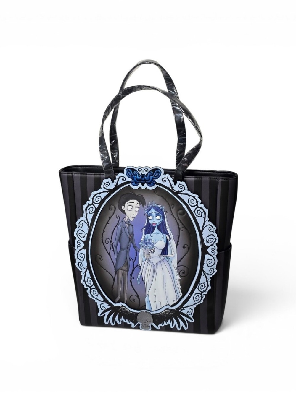Loungefly Corpse Bride Victor & Emily Faux Leather Tote Bag NWT